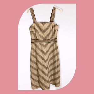 Womens brown & white Ann Taylor Loft dress